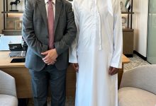 السفير يونس يزور مدير إدارة الشؤون العربية في وزارة الخارجية الإماراتية لتقديم الشكر