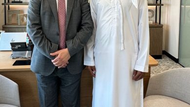 السفير يونس يزور مدير إدارة الشؤون العربية في وزارة الخارجية الإماراتية لتقديم الشكر