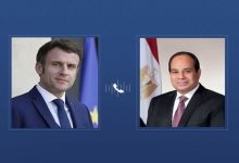 السيسي وماكرون يبحثان وقف إطلاق النار في غزة ويؤكدان دعم إقامة الدولة الفلسطينية
