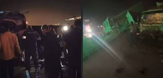 الصحة: مصرع شخصين وإصابة 41 آخرين في حادث مروري على طريق (القاهرة - السويس)