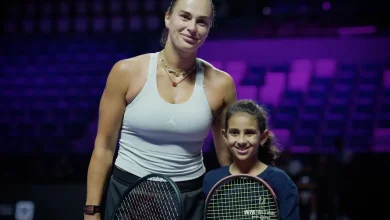 الطفلة السعودية «سما» تدخل التاريخ بمباراة استعراضية مع سابالينكا