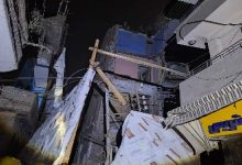 انهيار جزئي لعقار قديم بشارع مولد النبي في الزقازيق دون إصابات