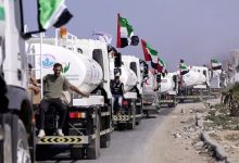 بالفيديو والصور.. الإمارات تسير أكبر قافلة صهاريج مياه إلى شمال غزة ضمن عملية "الفارس الشهم 3"