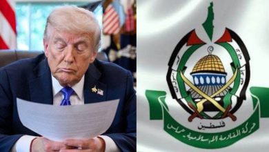 ترامب يهدد : الجيش الاسرائيلي ينتظر إشارة مني ليعود للحرب وحماس تقضي على العصابات العنيفة بغزة