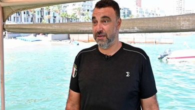 خالد إبراهيم: هدفنا التتويج بأكبر عدد من الميداليات في بطولة العالم للسباحة بالزعانف