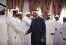 ذياب بن محمد بن زايد يقدم واجب العزاء في وفاة سيف راشد النايلي ومحمد فالح الشامسي