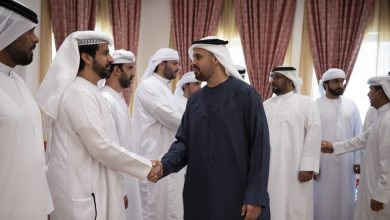 ذياب بن محمد بن زايد يقدم واجب العزاء في وفاة سيف راشد النايلي ومحمد فالح الشامسي