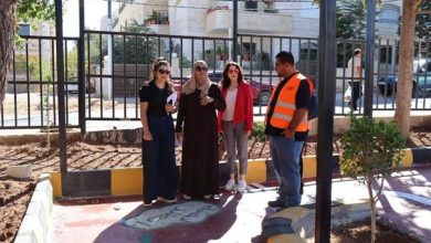رئيسة بلدية بني عبيد تتفقد مشاريع تنموية في اللواء...