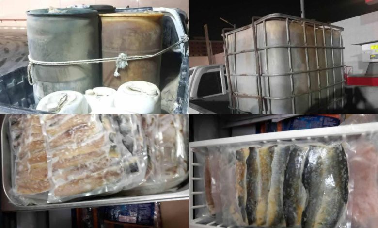 ضبط 4 أطنان سولار مدعم وربع طن لحوم فاسدة قبل بيعها في مطروح