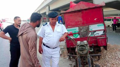 ضبط 5 سيارات قهوة متنقلة خلال حملة لإزالة الإشغالات بالعاشر من رمضان