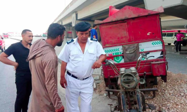 ضبط 5 سيارات قهوة متنقلة خلال حملة لإزالة الإشغالات بالعاشر من رمضان