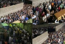 ضحايا جريمة فيصل.. مئات الأشخاص يشيعون جثامين الأم وأطفالها الثلاثة لمثواهم الأخير