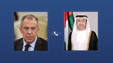 عبدالله بن زايد ولافروف يبحثان الشراكة الإستراتيجية والتطورات الإقليمية والدولية