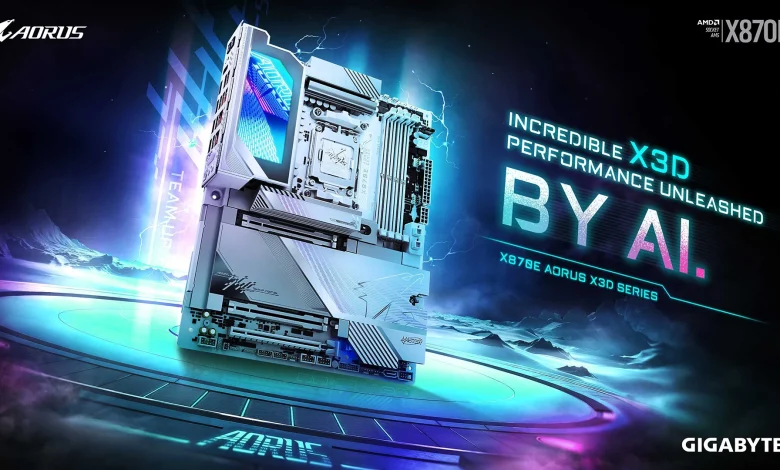 لوحات GIGABYTE X870E AORUS X3D تعيد تعريف الأداء والابتكار
