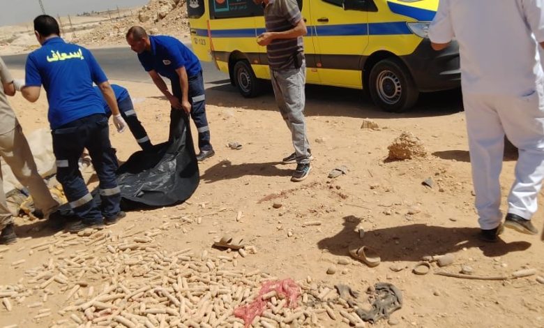 مصرع 3 أشخاص وإصابة 7 آخرين إثر انقلاب سيارة نقل بطريق أسيوط الصحراوي
