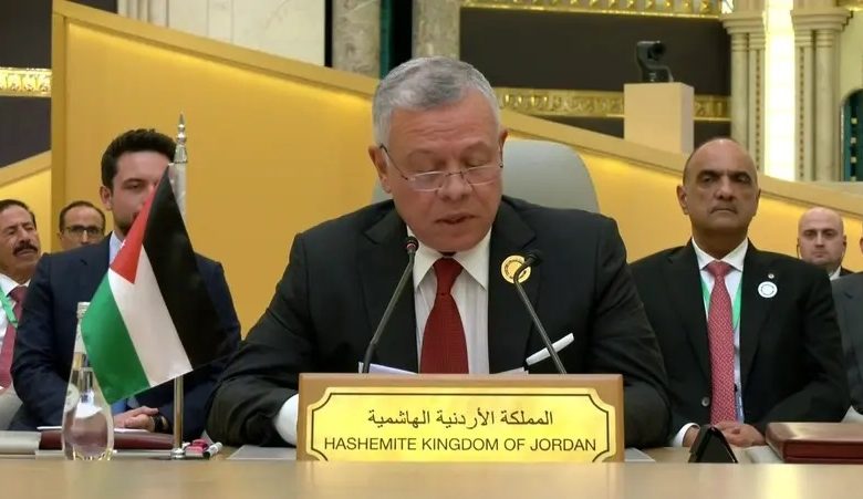 ملك الأردن: سنبقى إلى جانب أهالي غزة بكل إمكانياتنا ولن نقبل باستمرار الانتهاكات في الضفة