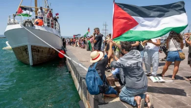 نتعرض لهجوم من الجيش الإسرائيلي واعتراض عدة قوارب