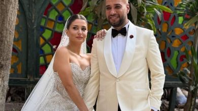 نهلة غريب... من هي عروس حاتم صلاح التي خطفت الأنظار في ليلة زفافهما؟
