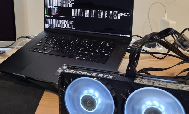 هذه الطريقة تمكنك من تشغيل كروت شاشة RTX عبر حواسيب MacBook MacB