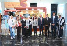 وزيرة التضامن تتفقد جناح معرض ديارنا للحرف اليدوية بشرم الشيخ