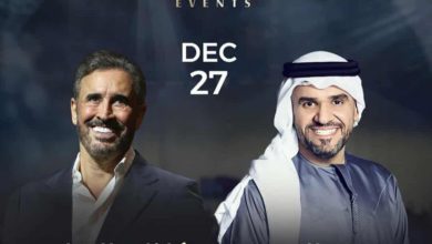 27 ديسمبر.. حسين الجسمي يشارك كاظم الساهر إحياء حفل غنائي في أبو ظبي