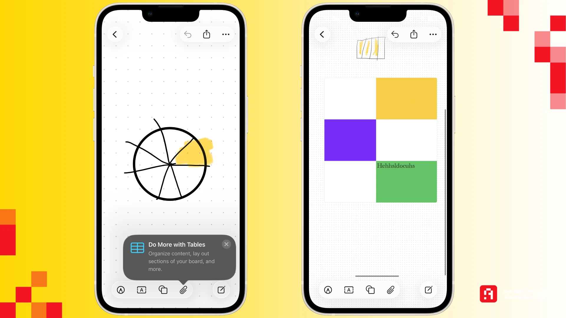 ios 26.2 tables in freeform app
