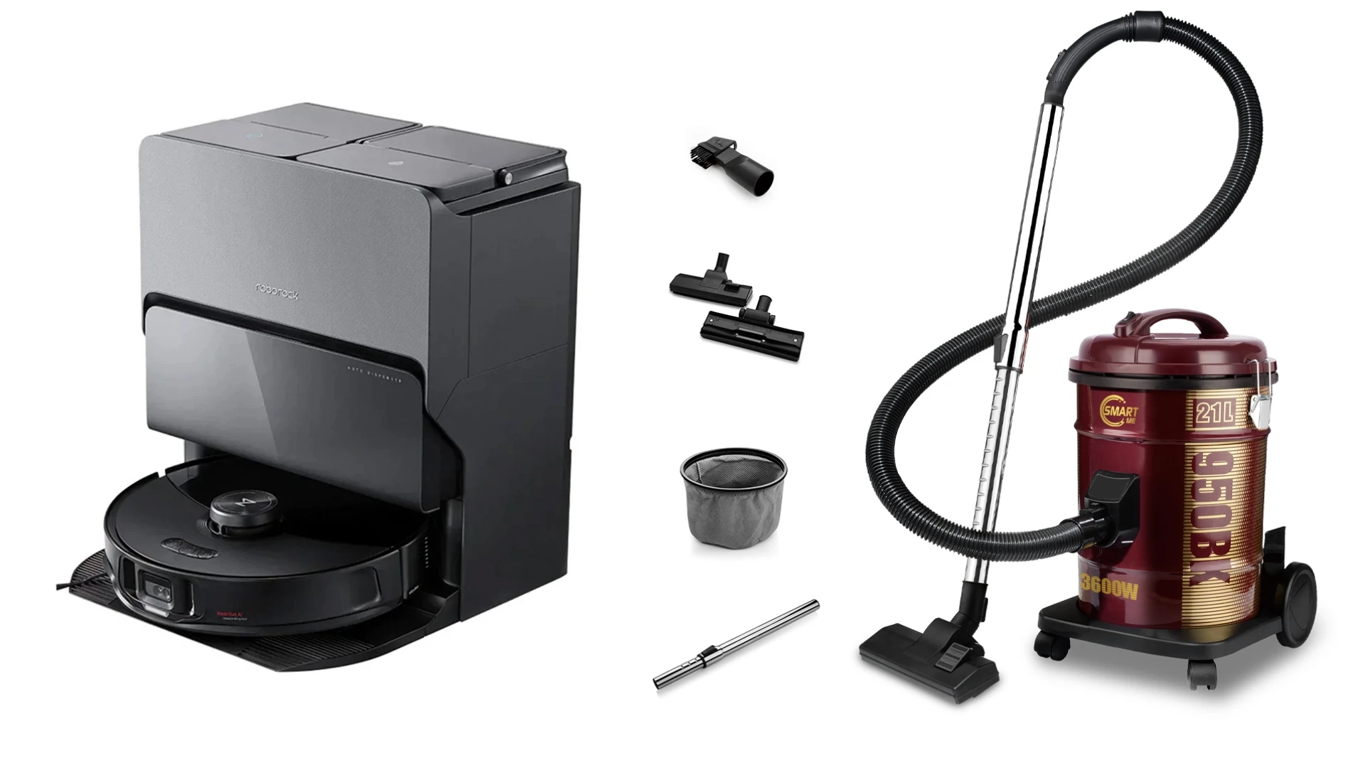 المكنسة التقليدية والمكنسة الذكية - المصدر: Hindustan times