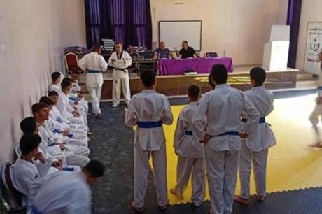 إجراء اختبار الحزام الأحمر في مركزي شباب وشابات الصريح وغرب إربد