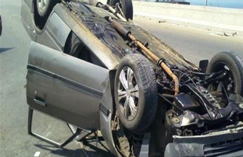 إصابة 4 أشخاص إثر انقلاب سيارة ملاكي على طريق رأس غارب- الزعفرانة بالبحر الأحمر