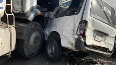 إصابة 6 أشخاص في حادث تصادم سيارة تريلا وميكروباص في الإسكندرية