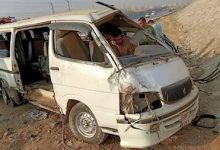 إصابة 8 أشخاص إثر انقلاب ميكروباص في سوهاج