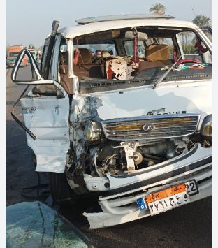 إصابة 9 عمال في حادث بطريق بلبيس السلام في الشرقية