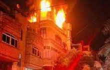 إصابة سيدة في حريق شقة سكنية بمنطقة أوسيم بالجيزة