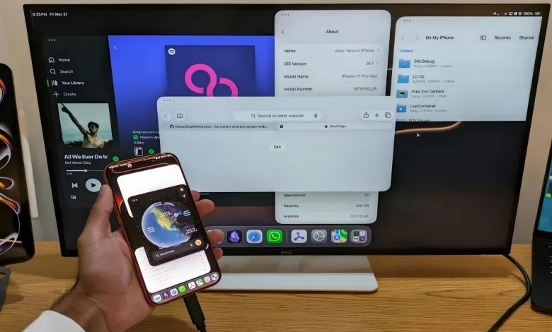 اختراق iPhone 17 Pro Max ليعمل بنظام iPadOS ويُقدّم تجربة تُشبه ماك