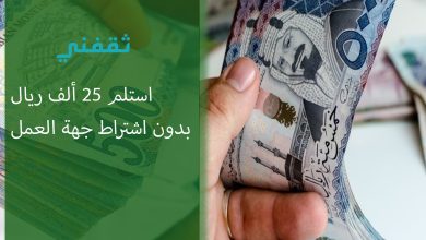 استلم 25 ألف ريال سريعا في حسابك لتمويل بدون اشتراط جهة العمل