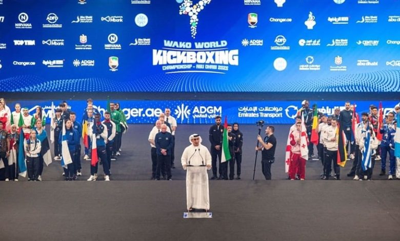 افتتاح بطولة العالم للكيك بوكسينغ في أبوظبي