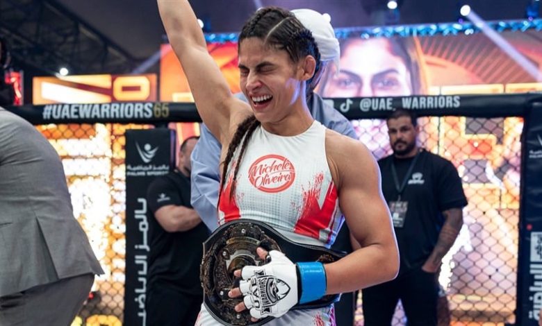 البرازيلية ميشيل أولفييرا تحرز لقب "محاربي الإمارات" بنسختها الدولية