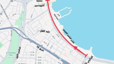 «المرور» إغلاق جزئي لشارع الخليج العربي بإتجاه أبراج الكويت لمدة 15 يوماً