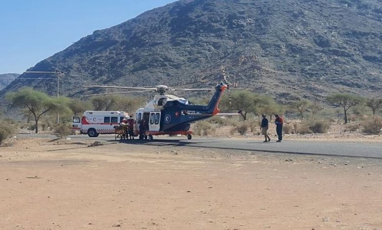 الهلال الأحمر يفعّل الاستجابة الجوية لإنقاذ مريض بمنطقة المدينة المنورة