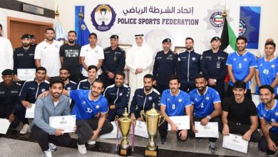 اليوسف يكرّم الفائزين في بطولة الوزارات والهيئات والمؤسسات الحكومية