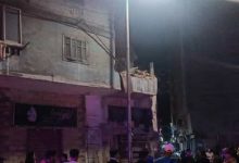 انهيار جزئي بعقار في شارع جمال عبد الناصر بمنتزه الإسكندرية