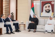 بالصور.. خالد بن محمد بن زايد يلتقي الرئيس التنفيذي لشركة "فيزا"