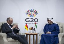 بالفيديو.. ولي عهد أبوظبي يلتقي المستشار الألماني على هامش أعمال قمة الـ"G20"