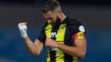 بنزيما يغيب عن تدريبات الاتحاد