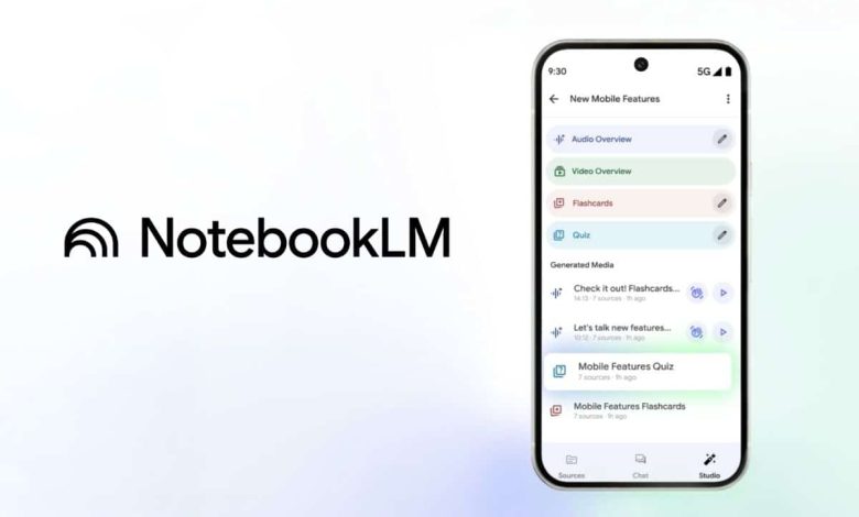 جوجل تُحدّث خدمة NotebookLM بإضافة بطاقات تعليمية واختبارات تفاعلية