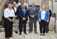 د. محمد المصري رئيس المركز الفلسطيني للبحوث والدراسات الاستراتيجية يلتقي سفراء الدول الغربية