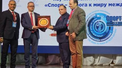 " رسالة السلام " تكرم رئيس جامعة موسكو في ختام مؤتمر «الرياضة طريق إلى السلام بين الشعوب»