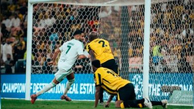 رياض محرز يهدي الأهلي الفوز على الاتحاد