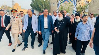 محافظ قنا يشارك في احتفالات موسم الشهيد مارجرجس بدير المحروسة