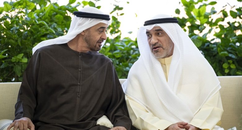 محمد بن زايد يستقبل فهد اليوسف في أبوظبي